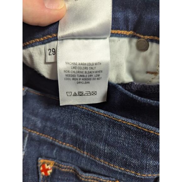 Hudson Natalie Super Skinny Jeans Womens 29 Denim Pockets Blue Medium Wash Zip - Picture 10 of 12